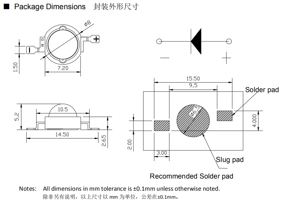 850nm High Power IR LED Chip for CCTV Camera Use