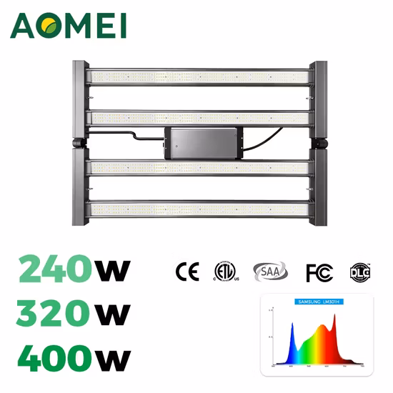 온실 IP65 방수 삼성 Lm301b Lm301h 전체 스펙트럼 실내 식물 LED 상단 성장 조명 680W 데이지 체인 디밍 포함